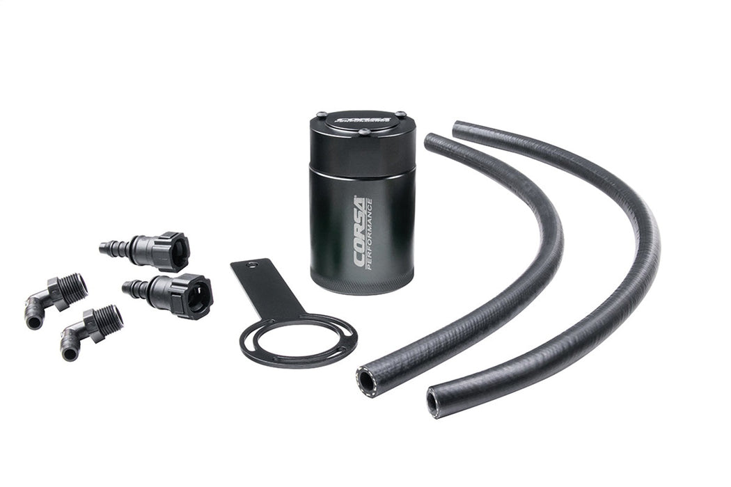 Corsa Performance CC0001 CORSA Performance 3 oz. aluminum oil catch can with mounting bracket - Truck Part Superstore