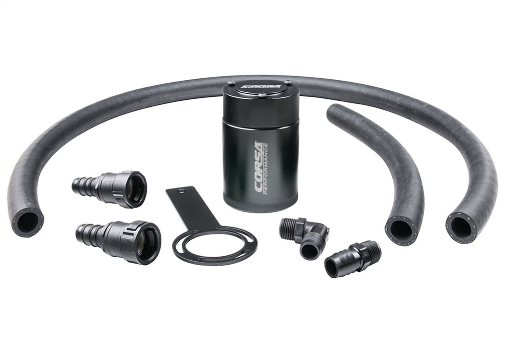 Corsa Performance CC0002 CORSA Performance 3 oz. aluminum oil catch can with mounting bracket - Truck Part Superstore
