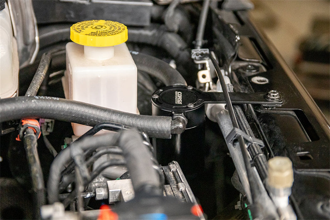 Corsa Performance CC0002 CORSA Performance 3 oz. aluminum oil catch can with mounting bracket - Truck Part Superstore