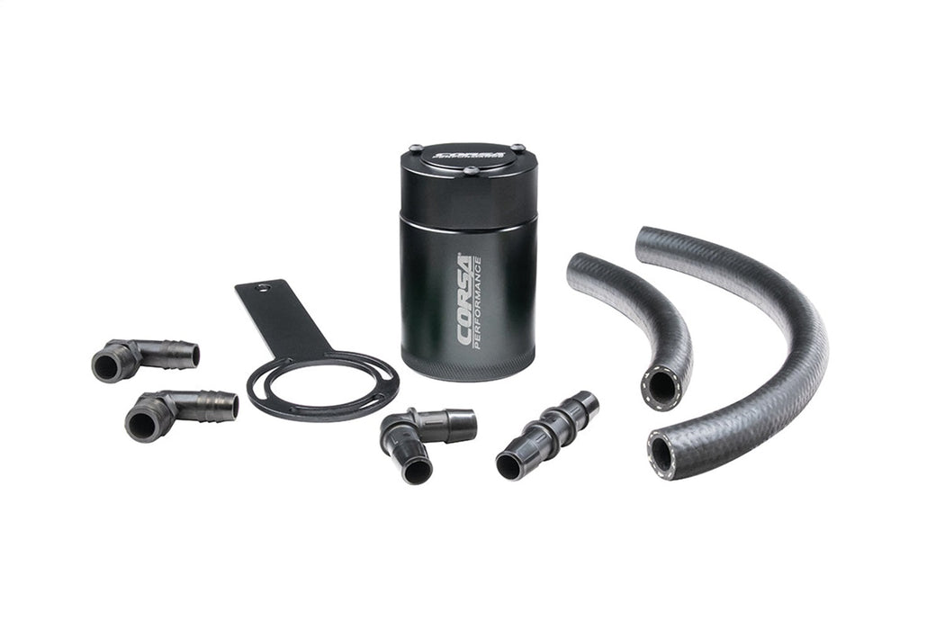 Corsa Performance CC0004 CORSA Performance 3 oz. aluminum oil catch can with mounting bracket - Truck Part Superstore