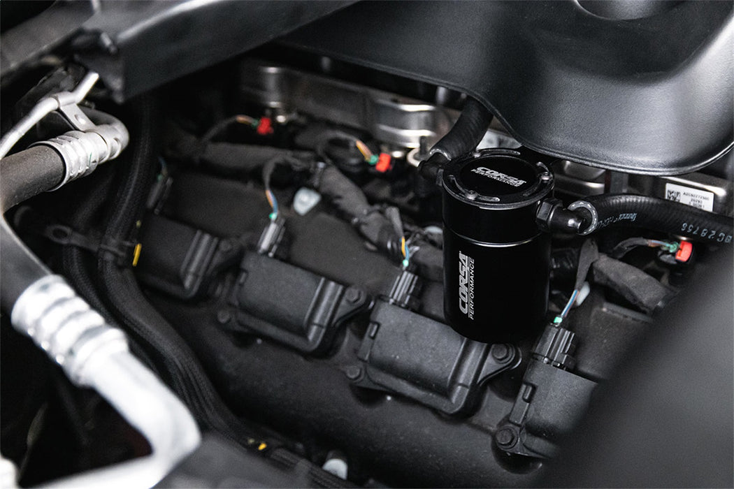 Corsa Performance CC0004 CORSA Performance 3 oz. aluminum oil catch can with mounting bracket - Truck Part Superstore
