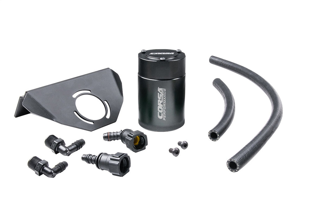 Corsa Performance CC0005 CORSA Performance 3 oz. aluminum oil catch can with mounting bracket - Truck Part Superstore