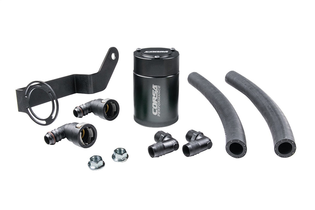 Corsa Performance CC0006 CORSA Performance 3 oz. aluminum oil catch can with mounting bracket - Truck Part Superstore