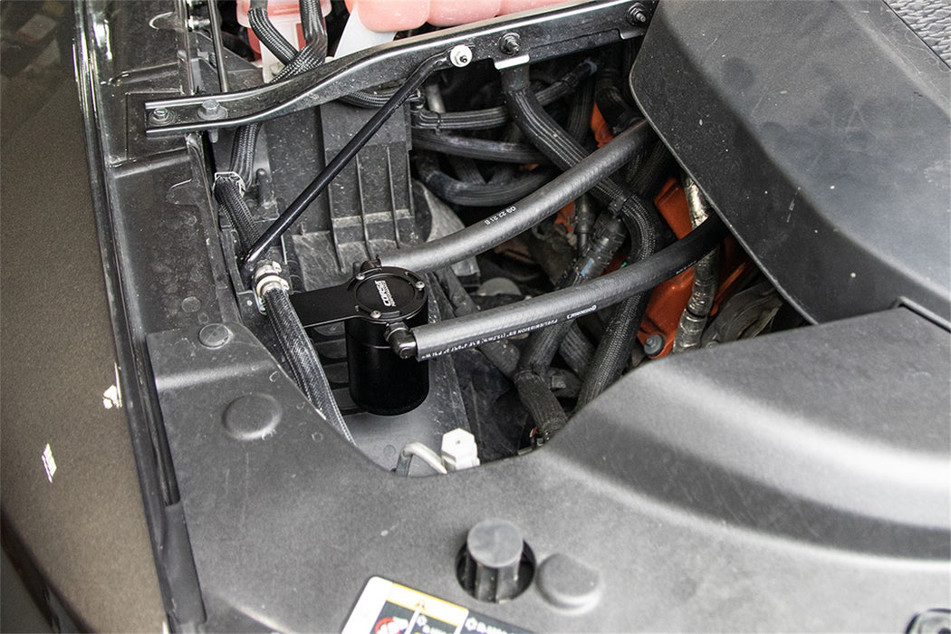 Corsa Performance CC0008 CORSA Performance 3 oz. aluminum oil catch can with mounting bracket - Truck Part Superstore