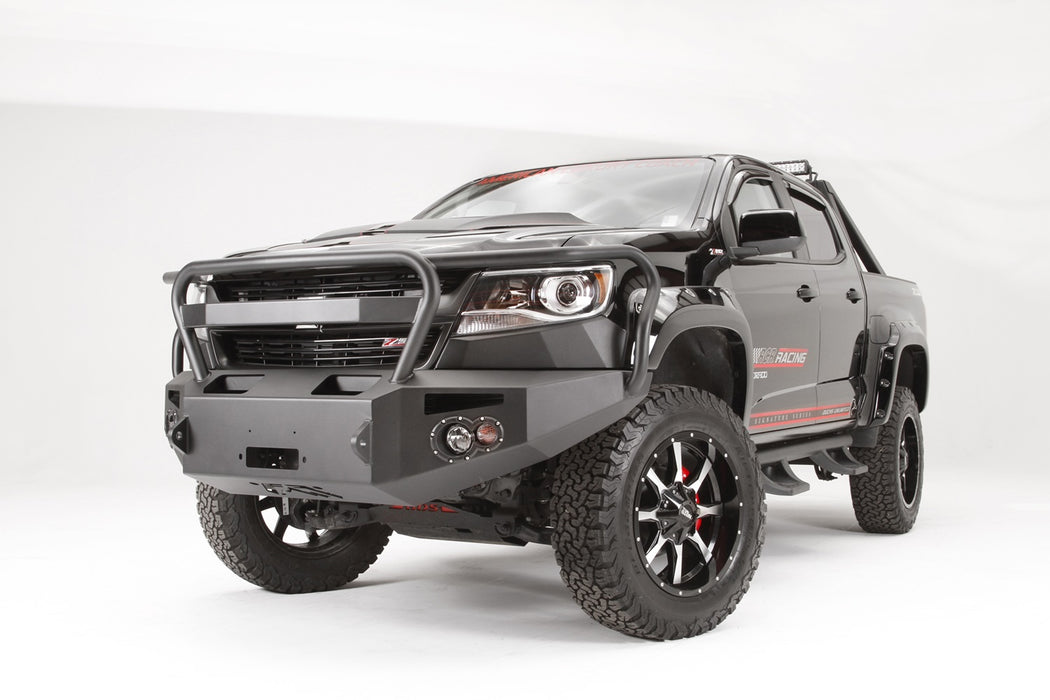 Fab Fours CC15-H3350-B Premium Winch Front Bumper; Uncoated/Paintable; w/Full Grill Guard; [AWSL]; - Truck Part Superstore