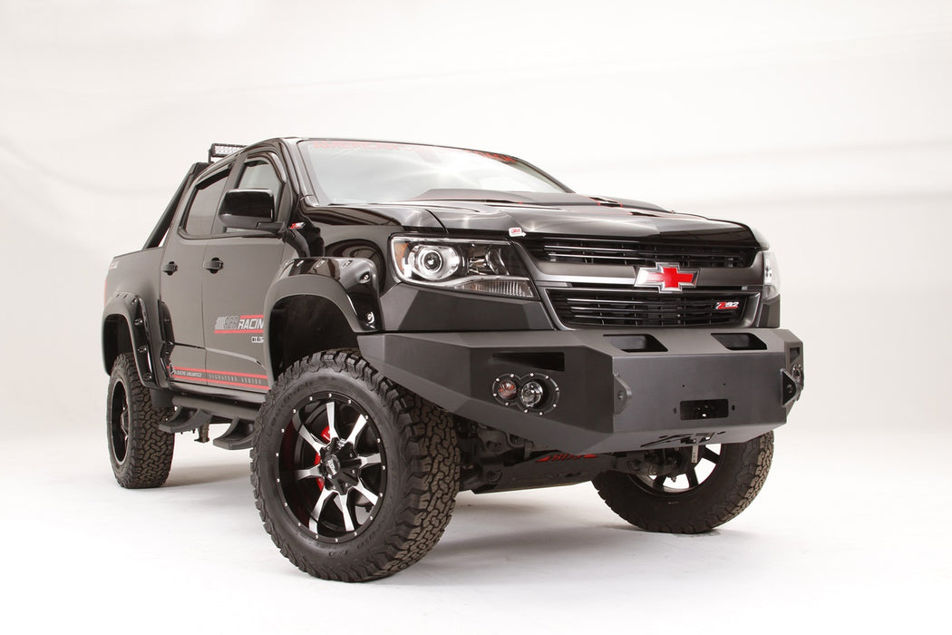 Fab Fours CC15-H3351-1 Premium Winch Front Bumper; 2 Stage Black Powder Coated; w/No Guard; - Truck Part Superstore
