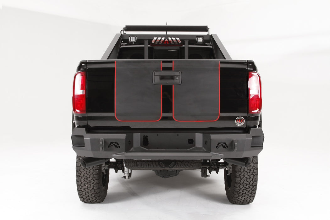 Fab Fours CC15-W3350-1 Premium Rear Bumper; 2 Stage Black Powder Coated; - Truck Part Superstore