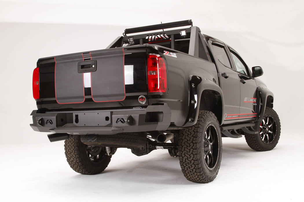 Fab Fours CC15-W3350-1 Premium Rear Bumper; 2 Stage Black Powder Coated; - Truck Part Superstore