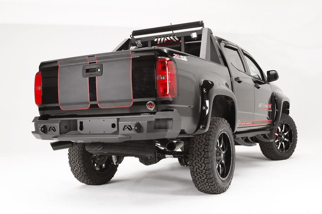 Fab Fours CC15-W3350-1 Premium Rear Bumper; 2 Stage Black Powder Coated; - Truck Part Superstore