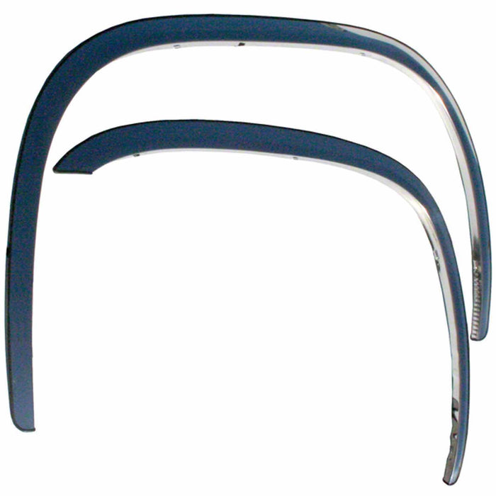 Coast To Coast CCIFTC146 Half Wheel Well Polished Stainless Steel 1.5 Inch Width With Trim For 4 Fenders - Truck Part Superstore