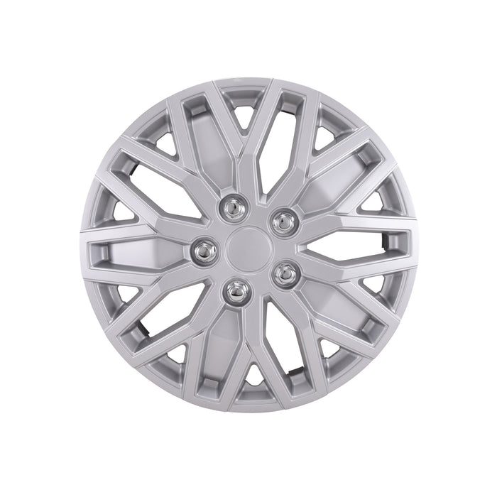 Coast To Coast 105115S 15 Inch; 10 U Spoke; Painted; Silver; ABS Plastic; Set Of 4; Fits Over OEM Wheel - Truck Part Superstore