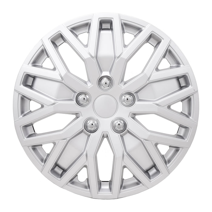 Coast To Coast 105116S 16 Inch; 10 U Spoke; Painted; Silver; ABS Plastic; Set Of 4; Fits Over OEM Wheel - Truck Part Superstore