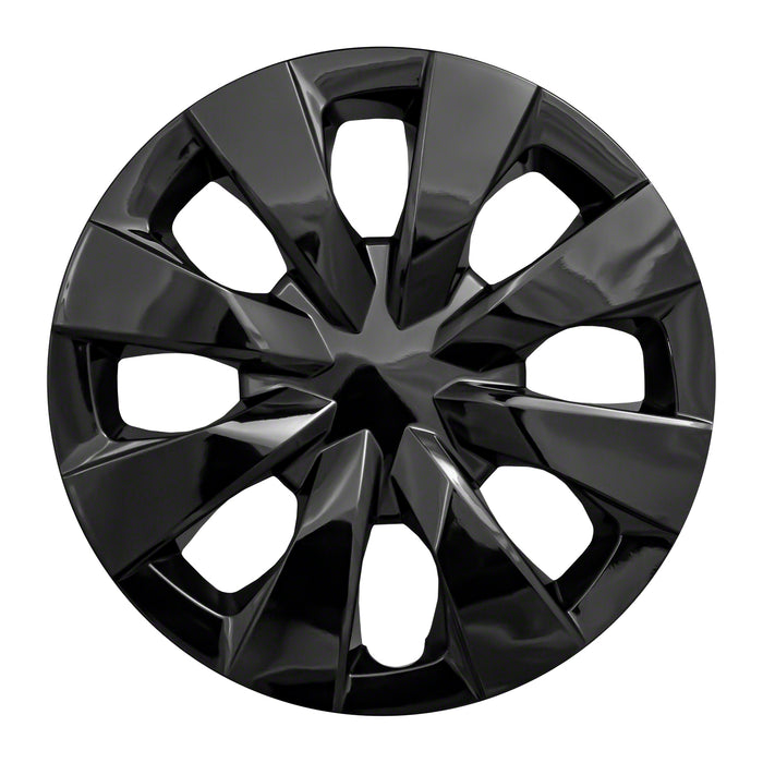 Coast To Coast IWC52715BLK 15 Inch; Eight Spoke; Painted Glossy Black; ABS Plastic; Set Of 4 - Truck Part Superstore