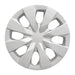 Coast To Coast IWC52715S 15 Inch; Eight Spoke; Painted Silver; ABS Plastic; Set Of 4 - Truck Part Superstore