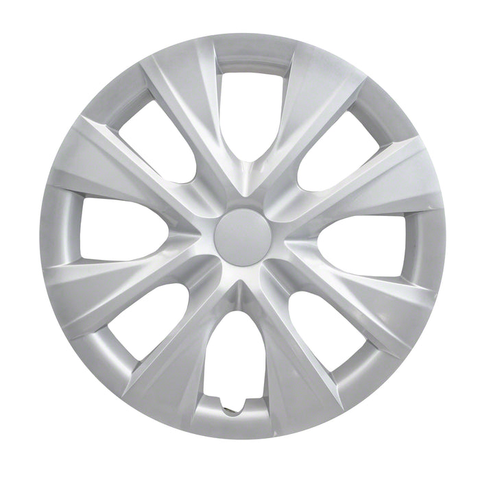 Coast To Coast IWC52915S 15 Inch; 8 Spoke; Silver Color; Plastic; Set Of 4 - Truck Part Superstore