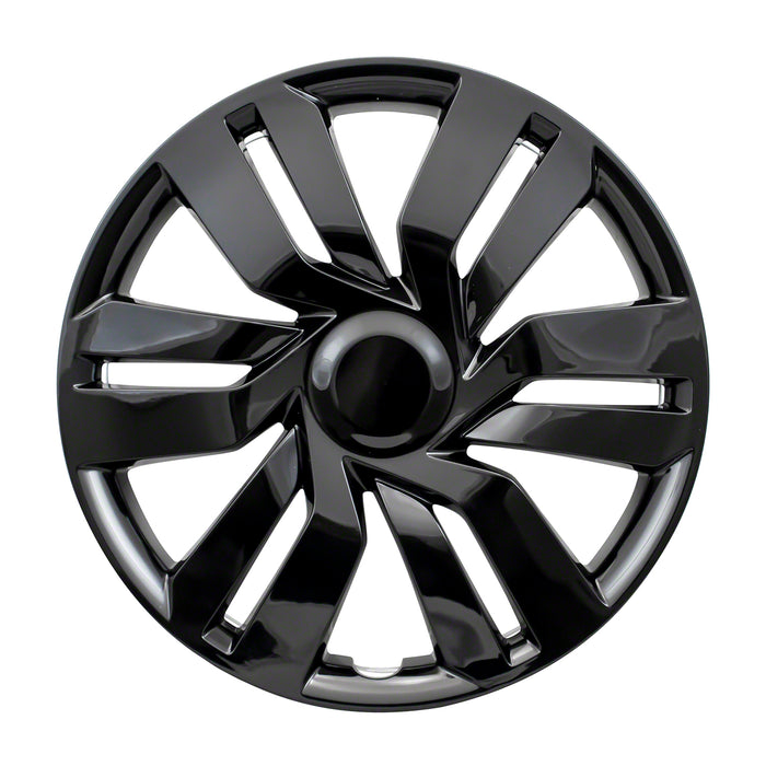 Coast To Coast IWC53415BLK 15 Inch; 6 Double Spoke; Gloss Black; Plastic; Set Of 4 - Truck Part Superstore