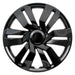 Coast To Coast IWC53416BLK 16 Inch; 6 Double Spoke; Gloss Black; Plastic; Set Of 4; Universal - Truck Part Superstore