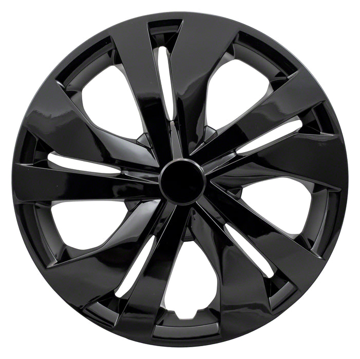 Coast To Coast IWC53515BLK 15 Inch; 5 Double Spoke; Gloss Black; Plastic; Set Of 4 - Truck Part Superstore