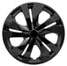 Coast To Coast IWC53515BLK 15 Inch; 5 Double Spoke; Gloss Black; Plastic; Set Of 4 - Truck Part Superstore