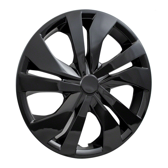 Coast To Coast IWC53515BLK 15 Inch; 5 Double Spoke; Gloss Black; Plastic; Set Of 4 - Truck Part Superstore