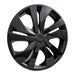 Coast To Coast IWC53515BLK 15 Inch; 5 Double Spoke; Gloss Black; Plastic; Set Of 4 - Truck Part Superstore