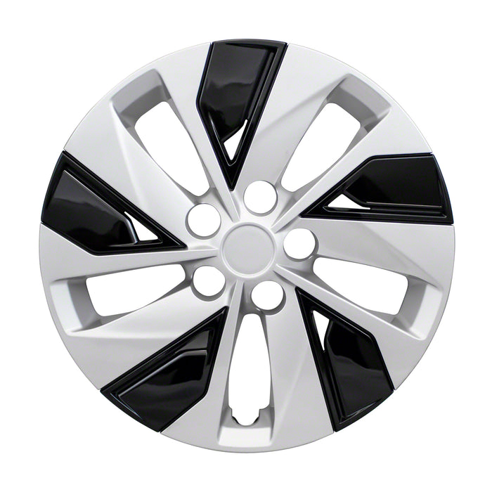 Coast To Coast IWC53816SB 16 Inch; 5 Split Spoke; Silver Color/ Black; Plastic; Set Of 4 - Truck Part Superstore