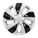 Coast To Coast IWC53816SB 16 Inch; 5 Split Spoke; Silver Color/ Black; Plastic; Set Of 4 - Truck Part Superstore