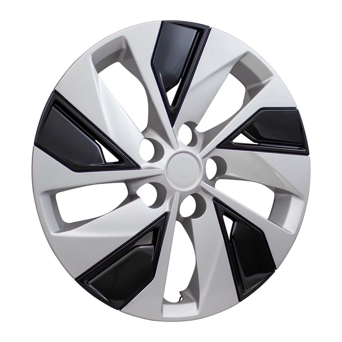 Coast To Coast IWC53816SB 16 Inch; 5 Split Spoke; Silver Color/ Black; Plastic; Set Of 4 - Truck Part Superstore