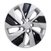Coast To Coast IWC53816SB 16 Inch; 5 Split Spoke; Silver Color/ Black; Plastic; Set Of 4 - Truck Part Superstore