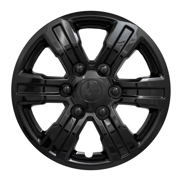 Coast To Coast IWC54016BLK 16 Inch; 6 Spoke; Painted; Gloss Black; ABS Plastic; Set Of 4 - Truck Part Superstore