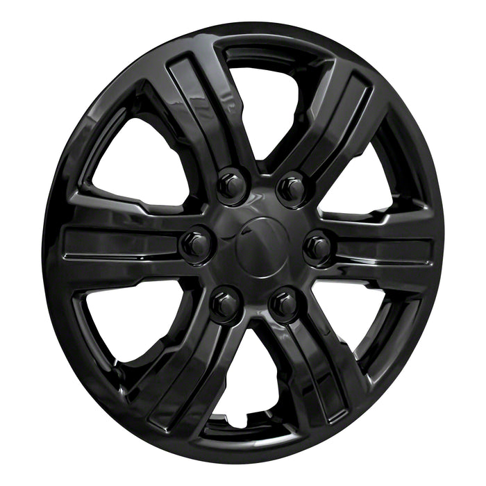 Coast To Coast IWC54016BLK 16 Inch; 6 Spoke; Painted; Gloss Black; ABS Plastic; Set Of 4 - Truck Part Superstore
