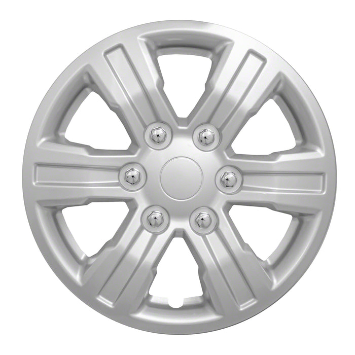 Coast To Coast IWC54016S 16 Inch; 6 Spoke; Painted; Silver; ABS Plastic; Set Of 4 - Truck Part Superstore