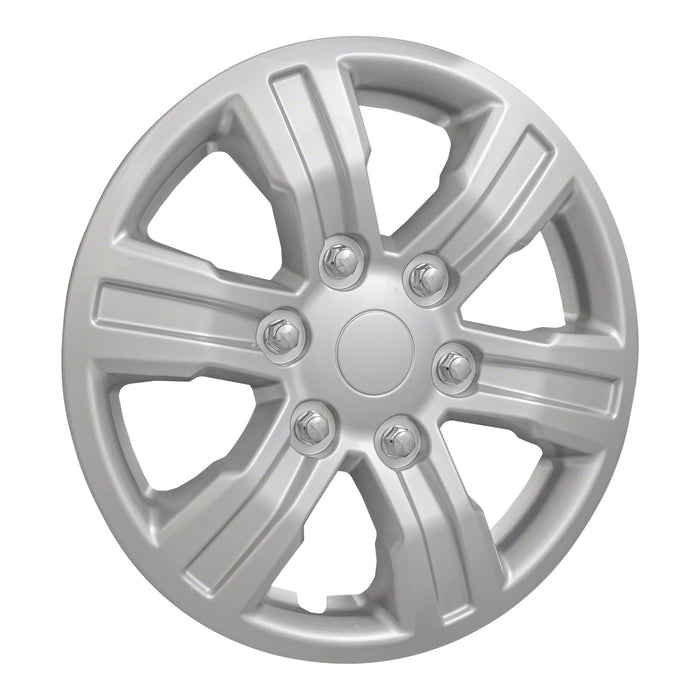 Coast To Coast IWC54016S 16 Inch; 6 Spoke; Painted; Silver; ABS Plastic; Set Of 4 - Truck Part Superstore