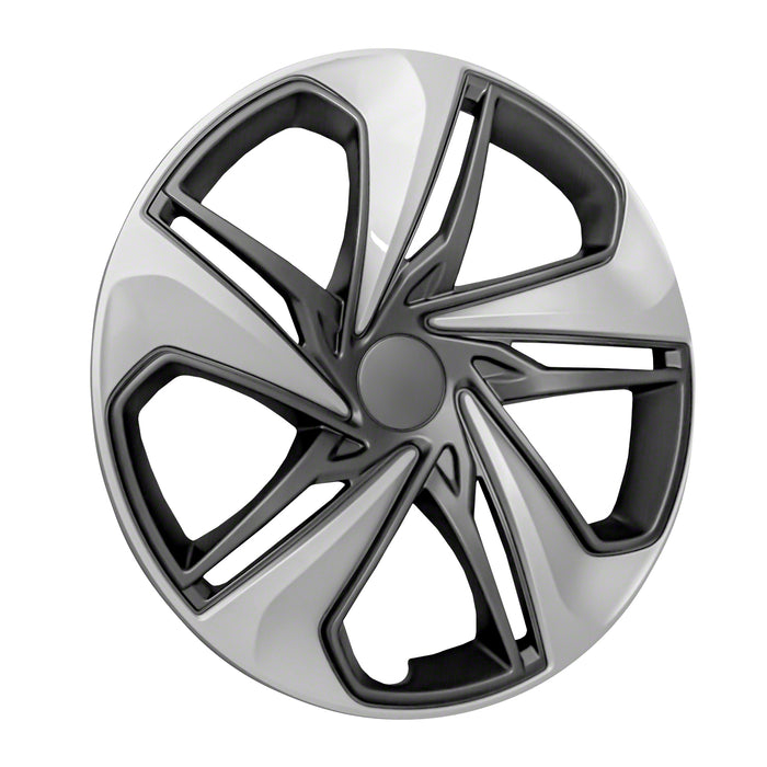 Coast To Coast IWC54116SC 16 Inch; 5 Spoke; Painted; Silver And Charcoal; ABS Plastic; Set Of 4 - Truck Part Superstore
