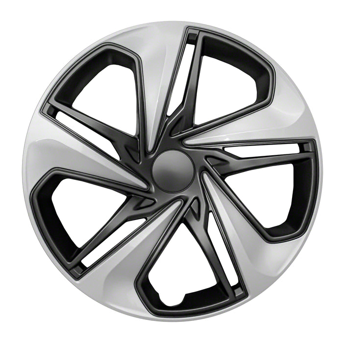 Coast To Coast IWC54116SC 16 Inch; 5 Spoke; Painted; Silver And Charcoal; ABS Plastic; Set Of 4 - Truck Part Superstore