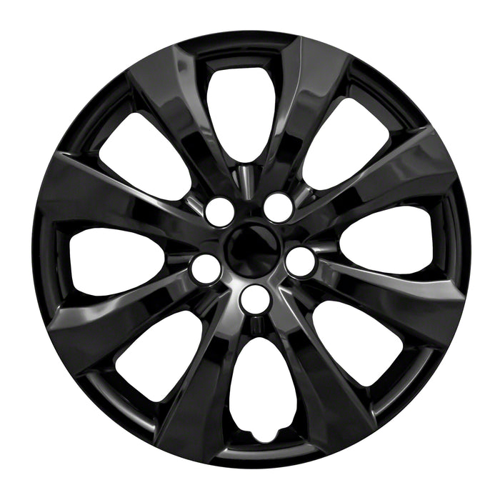 Coast To Coast IWC54216BLK 16 Inch; Eight Spoke; Painted Glossy Black; ABS Plastic; Set Of 4 - Truck Part Superstore
