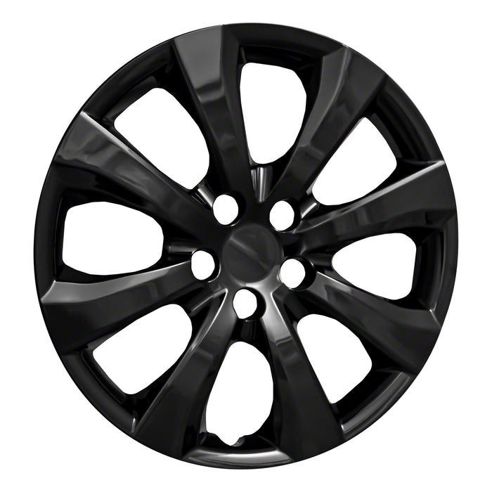 Coast To Coast IWC54216BLK 16 Inch; Eight Spoke; Painted Glossy Black; ABS Plastic; Set Of 4 - Truck Part Superstore