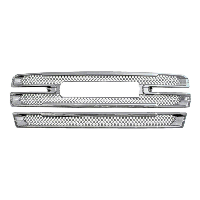 Coast To Coast IWCGI496 Grill Overlay; Bar OEM Look; Chrome Plated; ABS Plastic - Truck Part Superstore