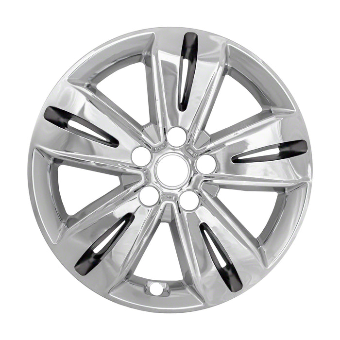 Coast To Coast IWCIMP446CC 17 Inch; 5 V Style Spoke; Chrome And Charcoal; Plastic; Set Of 4 - Truck Part Superstore