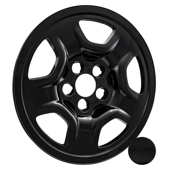 Coast To Coast IWCIMP97BLK 16 Inch; 5 Spoke; Gloss Black; Plastic; Set Of 4 - Truck Part Superstore