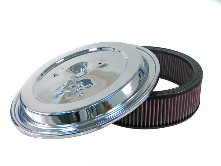 K&N CE-1502 Replacement Air Filter w/Chrome Lid - Truck Part Superstore