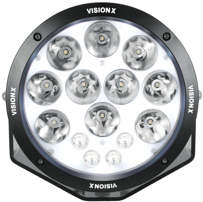 Vision X Lighting 1238116 Single 8.7" Cannon Adventure Halo 14 LED Light Mixed Beam - Truck Part Superstore