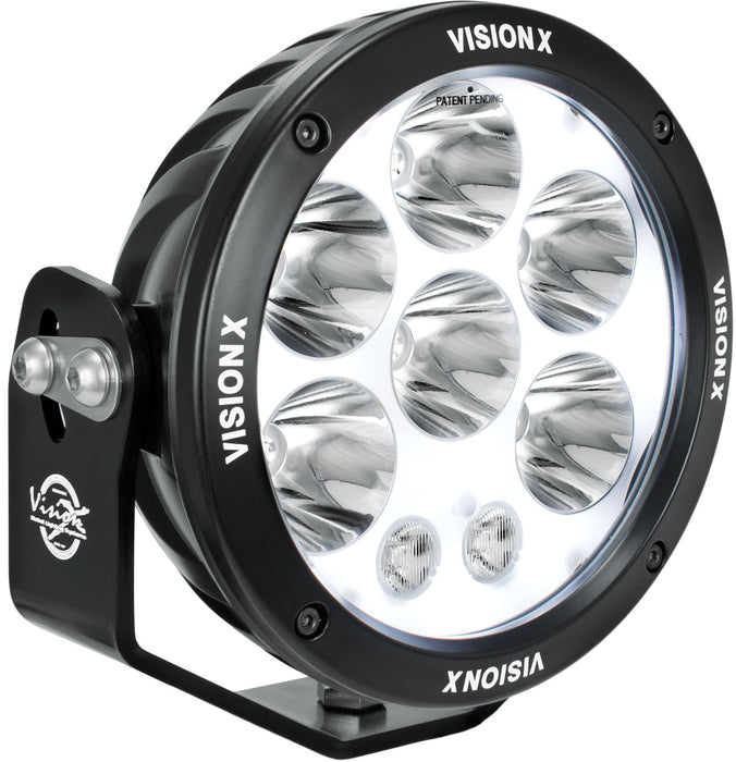 Vision X Lighting 1236116 Single 6.7" Cannon Adventure Halo 8 LED Light Mixed Beam - Truck Part Superstore