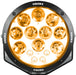 Vision X Lighting 1238117 SINGLE 8.7" CANNON ADV AMBER HALO 14 LED LIGHT MIXED BEAM DUAL MODE - Truck Part Superstore
