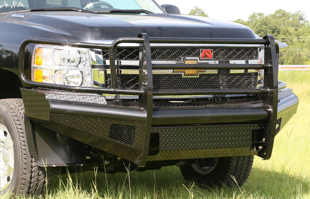 Fab Fours CH11-S2760-1 Black Steel Front Ranch Bumper - Truck Part Superstore
