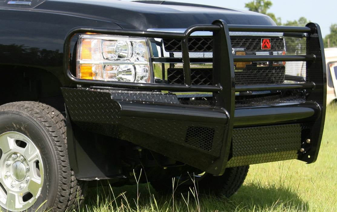 Fab Fours CH11-S2760-1 Black Steel Front Ranch Bumper - Truck Part Superstore