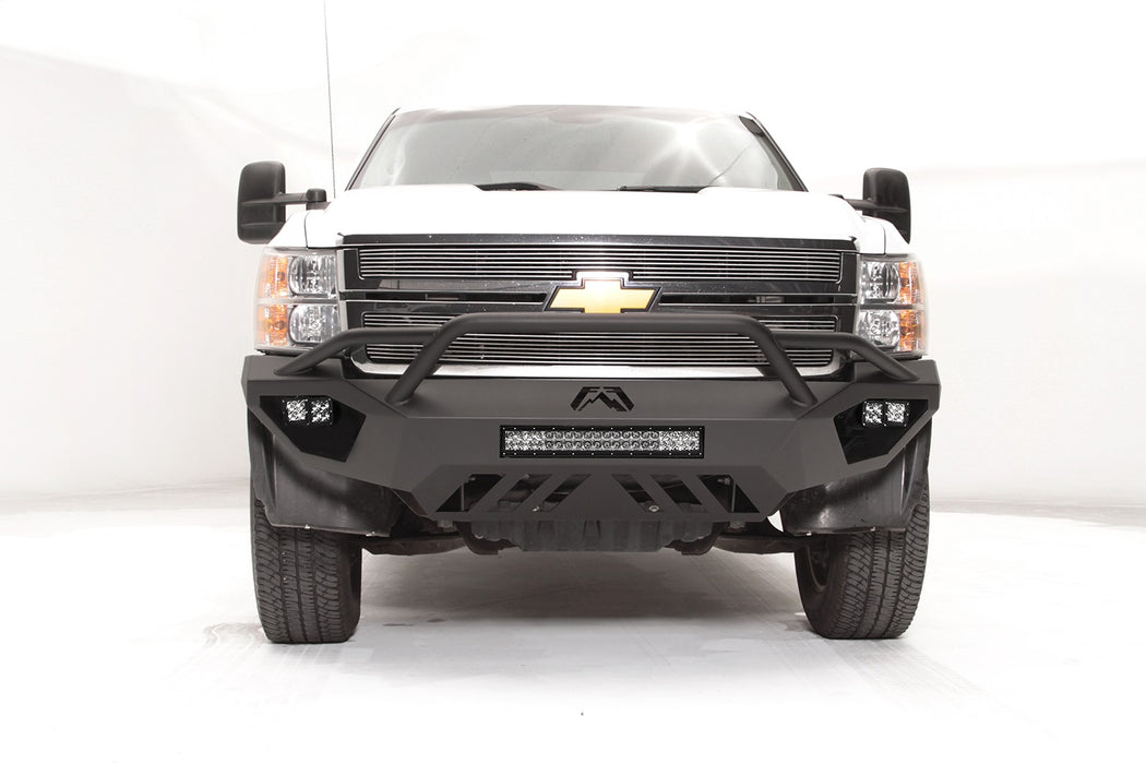 Fab Fours CH11-V2752-1 Vengeance Front Bumper; 2 Stage Black Powder Coated; w/Pre Runner Guard; - Truck Part Superstore