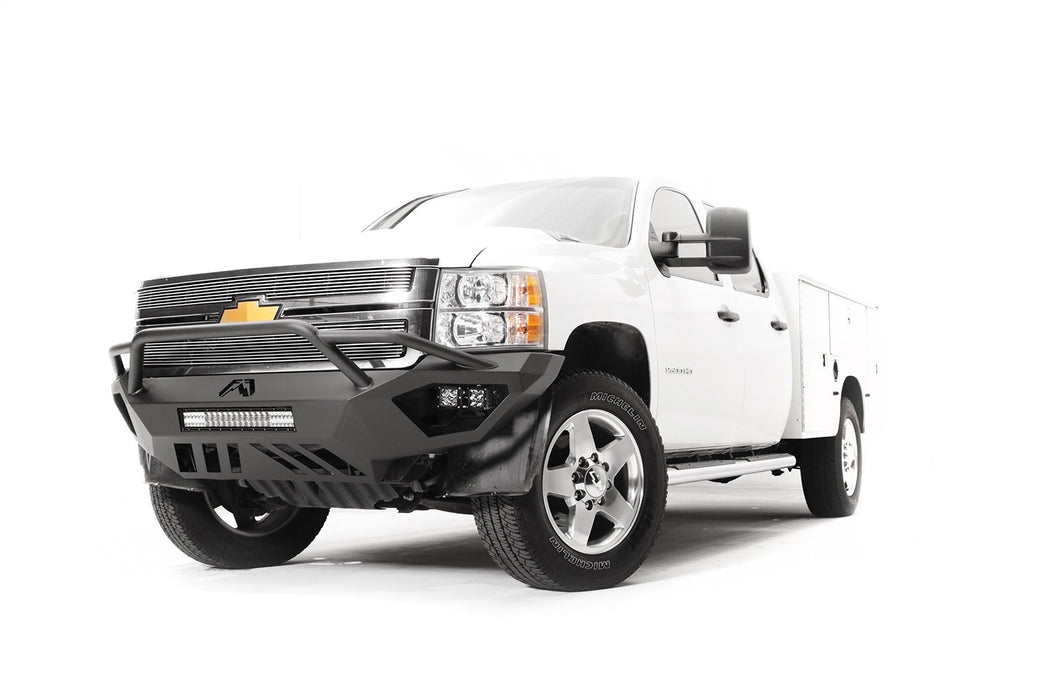 Fab Fours CH11-V2752-1 Vengeance Front Bumper; 2 Stage Black Powder Coated; w/Pre Runner Guard; - Truck Part Superstore