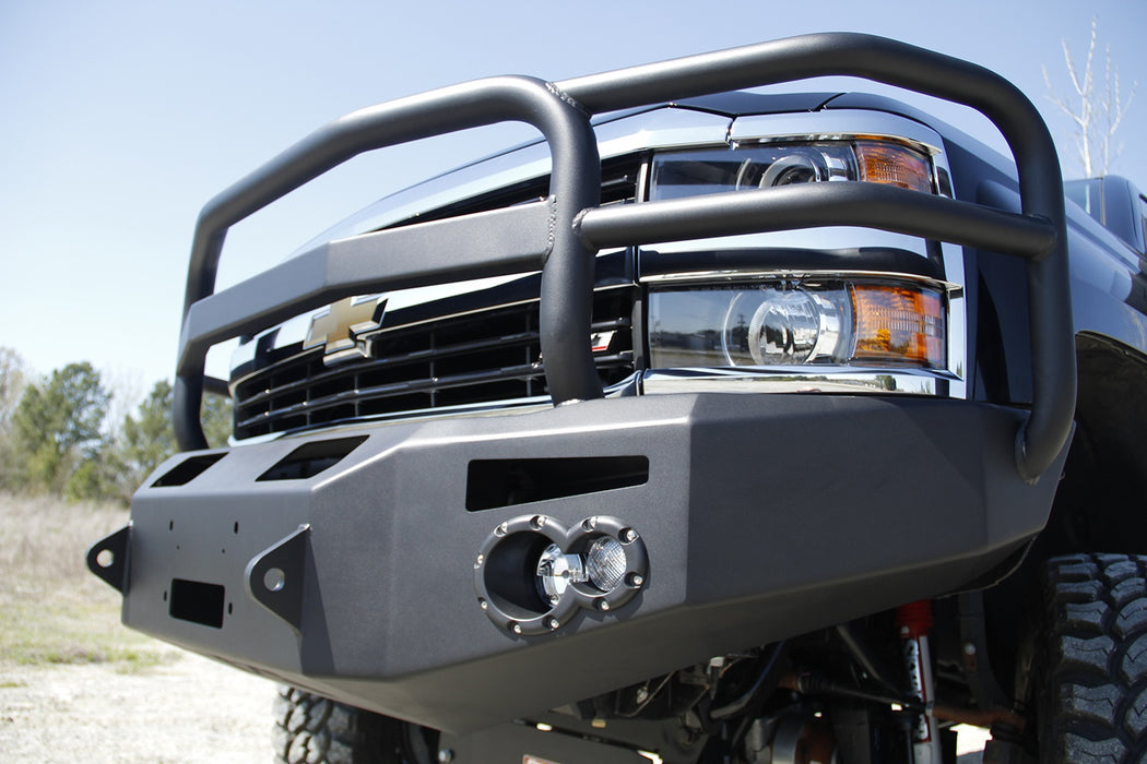 Fab Fours CH14-A3050-B Premium Heavy Duty Winch Front Bumper - Truck Part Superstore