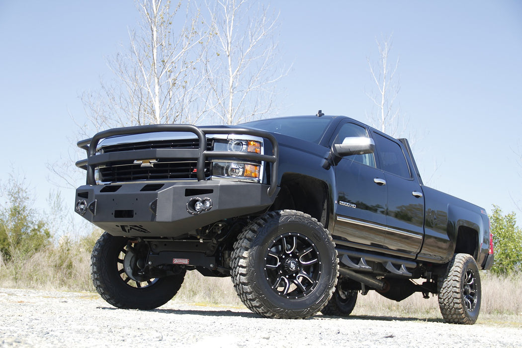 Fab Fours CH14-A3050-B Premium Heavy Duty Winch Front Bumper - Truck Part Superstore